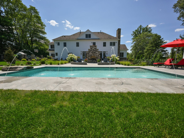 Gunite pool construction in Mendham, NJ by EverClear Pools