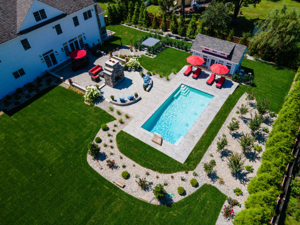 Gunite pool construction in Mendham, NJ by EverClear Pools