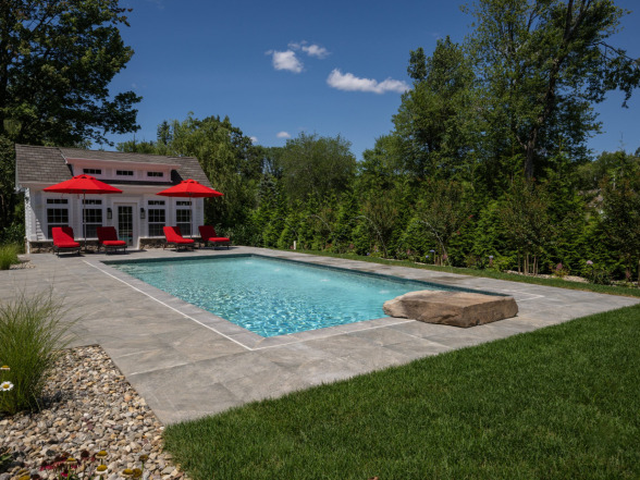 Swimming pool installation in Mendham, NJ