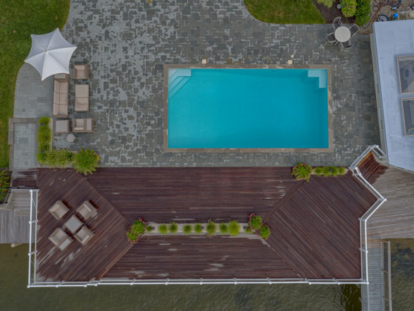 Custom pool contractor project by EverClear Pools in Pool Contractor Point Pleasant, NJ