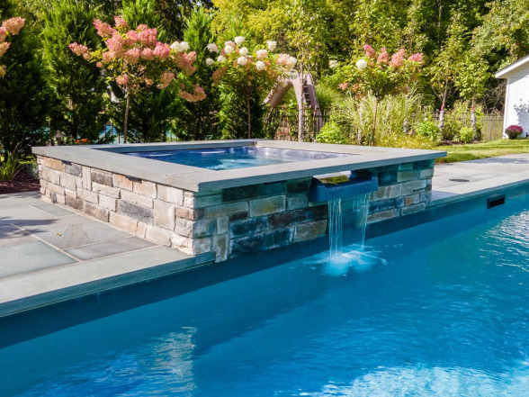 Inground pool installation by EverClear Pools in New Jersey
