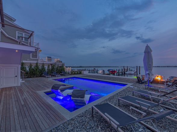 Professional weekly pool maintenance by EverClear Pools in Mantoloking, NJ